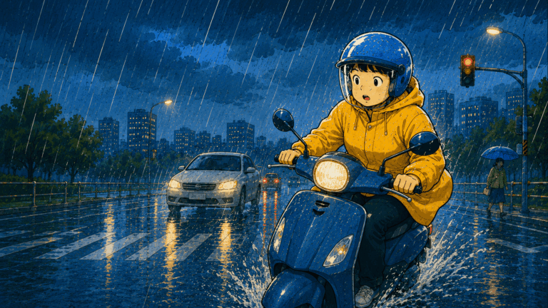 暴雨裡最怕的，從來不是衣服濕掉